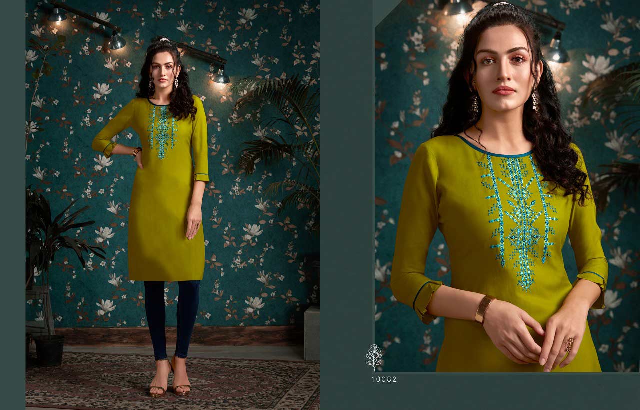Lily Vol-16 Kajree Rayon Embroidery Wholesale Kurti Lily Vol-16 Kajree Rayon Embroidery Wholesale Kurti
